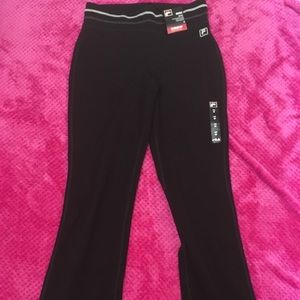 Black Fila Workout Pants